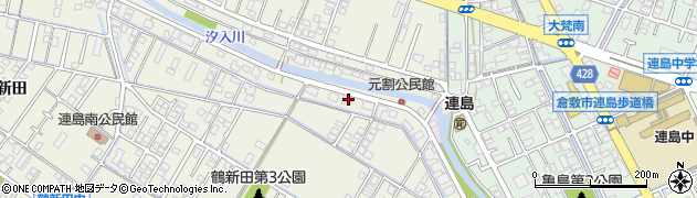 岡山県倉敷市連島町鶴新田3172周辺の地図