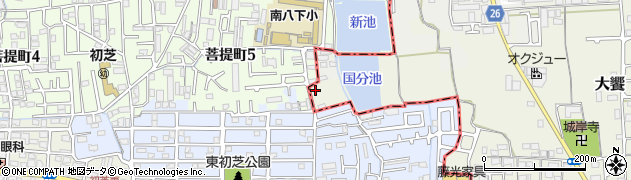 大阪府堺市美原区大饗405周辺の地図