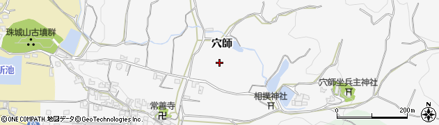 奈良県桜井市穴師周辺の地図