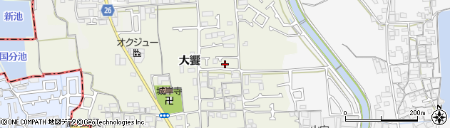 大阪府堺市美原区大饗64-1周辺の地図