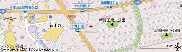 広島県福山市神辺町十九軒屋7周辺の地図