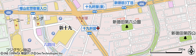広島県福山市神辺町十九軒屋72周辺の地図