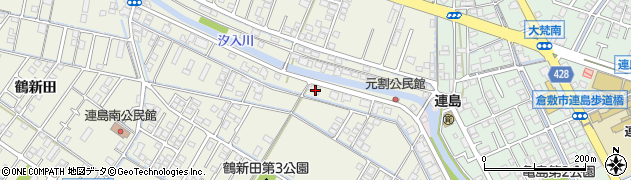 岡山県倉敷市連島町鶴新田3176周辺の地図