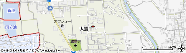 大阪府堺市美原区大饗57-22周辺の地図