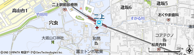 奈良県香芝市穴虫19周辺の地図