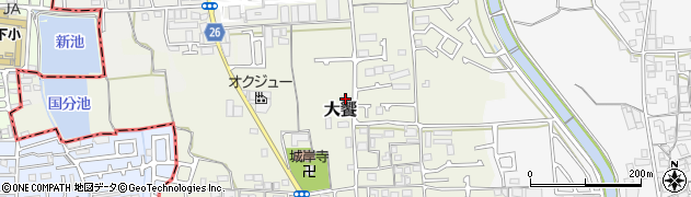 大阪府堺市美原区大饗222周辺の地図