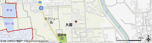 大阪府堺市美原区大饗57周辺の地図