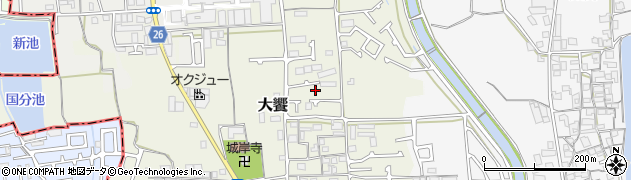大阪府堺市美原区大饗57-18周辺の地図