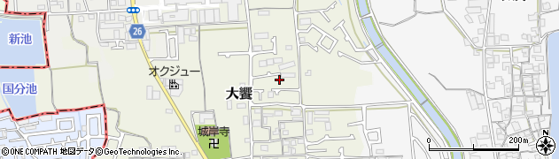 大阪府堺市美原区大饗57-19周辺の地図