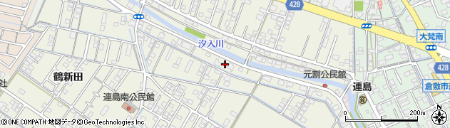岡山県倉敷市連島町鶴新田3184周辺の地図