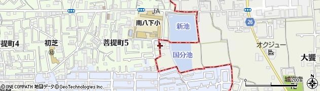 大阪府堺市美原区大饗398周辺の地図