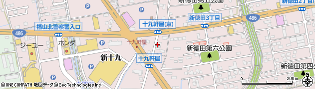 広島県福山市神辺町十九軒屋116周辺の地図