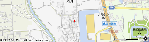 大阪府堺市美原区太井309周辺の地図