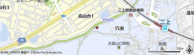 奈良県香芝市穴虫1670周辺の地図