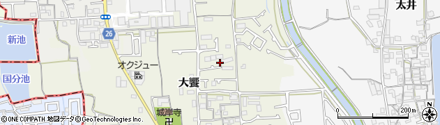 大阪府堺市美原区大饗57-11周辺の地図