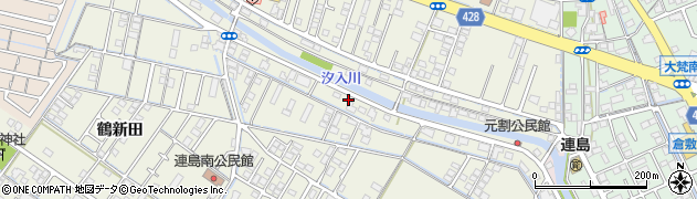 岡山県倉敷市連島町鶴新田3187周辺の地図