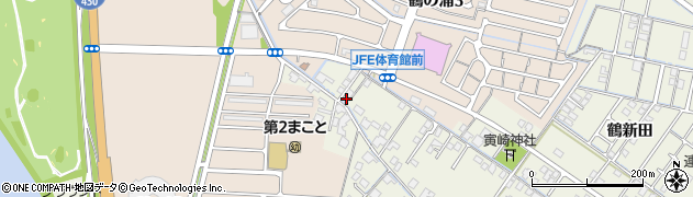 岡山県倉敷市連島町鶴新田113周辺の地図
