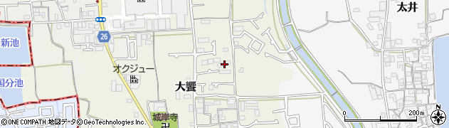 大阪府堺市美原区大饗58周辺の地図