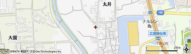 大阪府堺市美原区太井246周辺の地図
