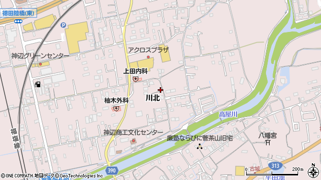 〒720-2123 広島県福山市神辺町川北の地図