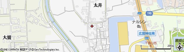 大阪府堺市美原区太井146周辺の地図
