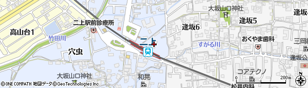 奈良県香芝市穴虫37-1周辺の地図