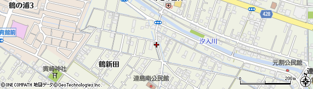 岡山県倉敷市連島町鶴新田990周辺の地図