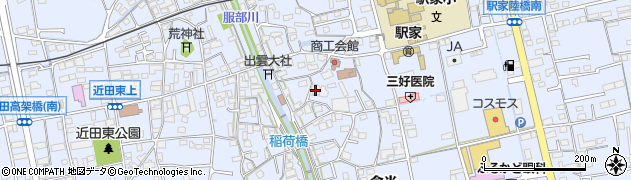 広島県福山市駅家町倉光387周辺の地図