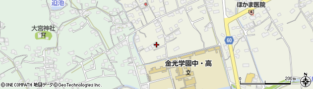岡山県浅口市金光町占見新田1406-2周辺の地図