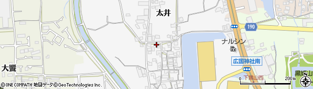 大阪府堺市美原区太井150周辺の地図