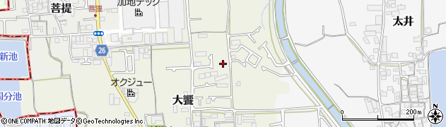 大阪府堺市美原区大饗50周辺の地図
