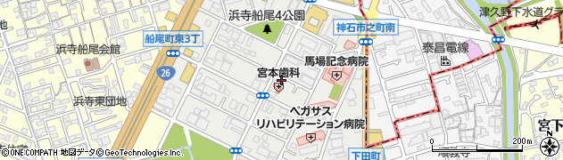 大阪府堺市西区浜寺船尾町東3丁460周辺の地図