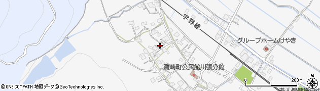 岡山県岡山市南区川張208周辺の地図