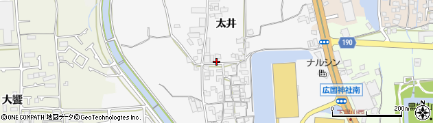 大阪府堺市美原区太井152周辺の地図