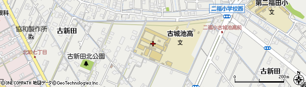 岡山県立倉敷古城池高等学校周辺の地図