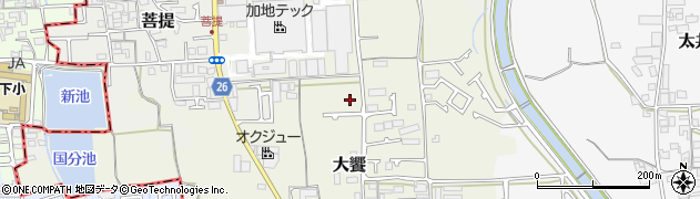 大阪府堺市美原区大饗230-12周辺の地図