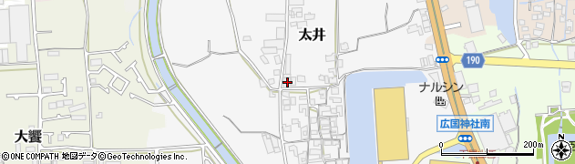 大阪府堺市美原区太井153周辺の地図