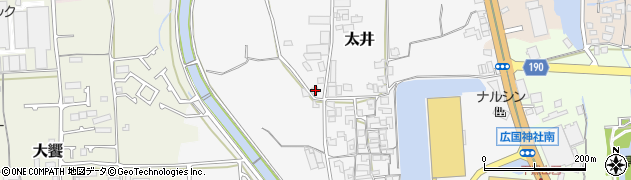 大阪府堺市美原区太井179周辺の地図