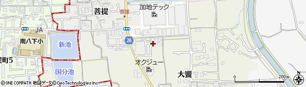 大阪府堺市美原区大饗266周辺の地図