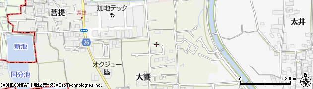 大阪府堺市美原区大饗53周辺の地図