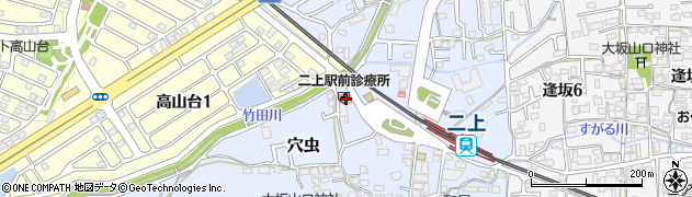 奈良県香芝市穴虫1045周辺の地図