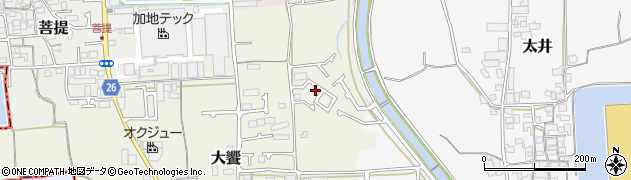大阪府堺市美原区大饗28周辺の地図