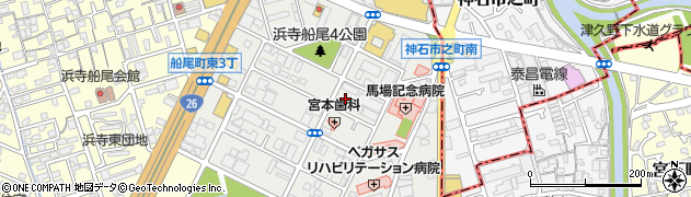 大阪府堺市西区浜寺船尾町東3丁453周辺の地図