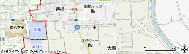 大阪府堺市美原区大饗263周辺の地図