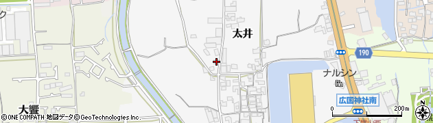 大阪府堺市美原区太井178周辺の地図
