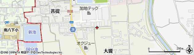 大阪府堺市美原区大饗233周辺の地図