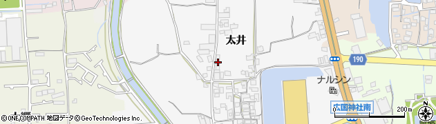 大阪府堺市美原区太井154周辺の地図
