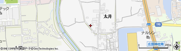 大阪府堺市美原区太井183周辺の地図