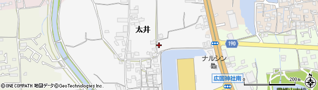 大阪府堺市美原区太井141周辺の地図