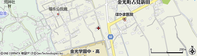 岡山県浅口市金光町占見新田1298周辺の地図